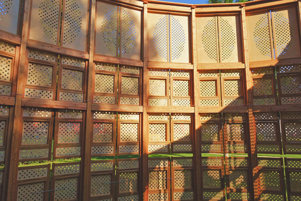 CoForum von Innen - eine temporäre Installation des Architektur Haus Kärnten in Klagenfurt